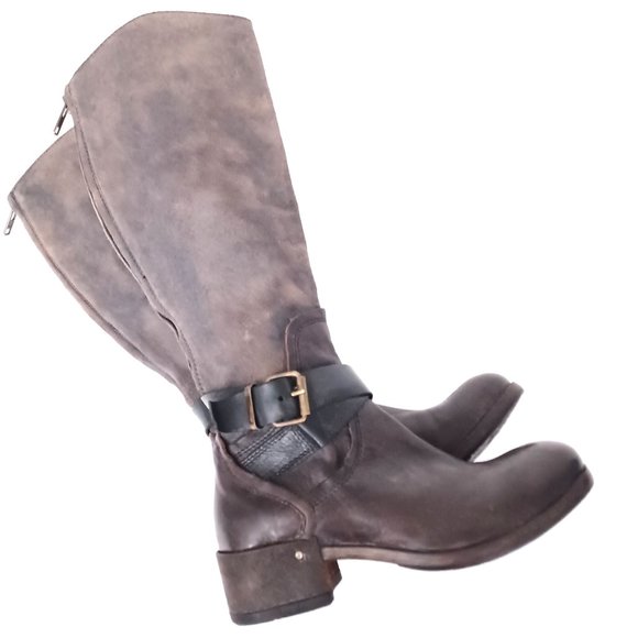 MOMA Design Made in Italy Leather Italian Zip up Boots Size 35 - Picture 1 of 16